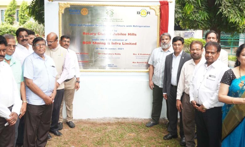 “Clean & Hygienic Drinking Water Filters with Refrigeration” set up at a cost of Rs 18 lakh inaugurated